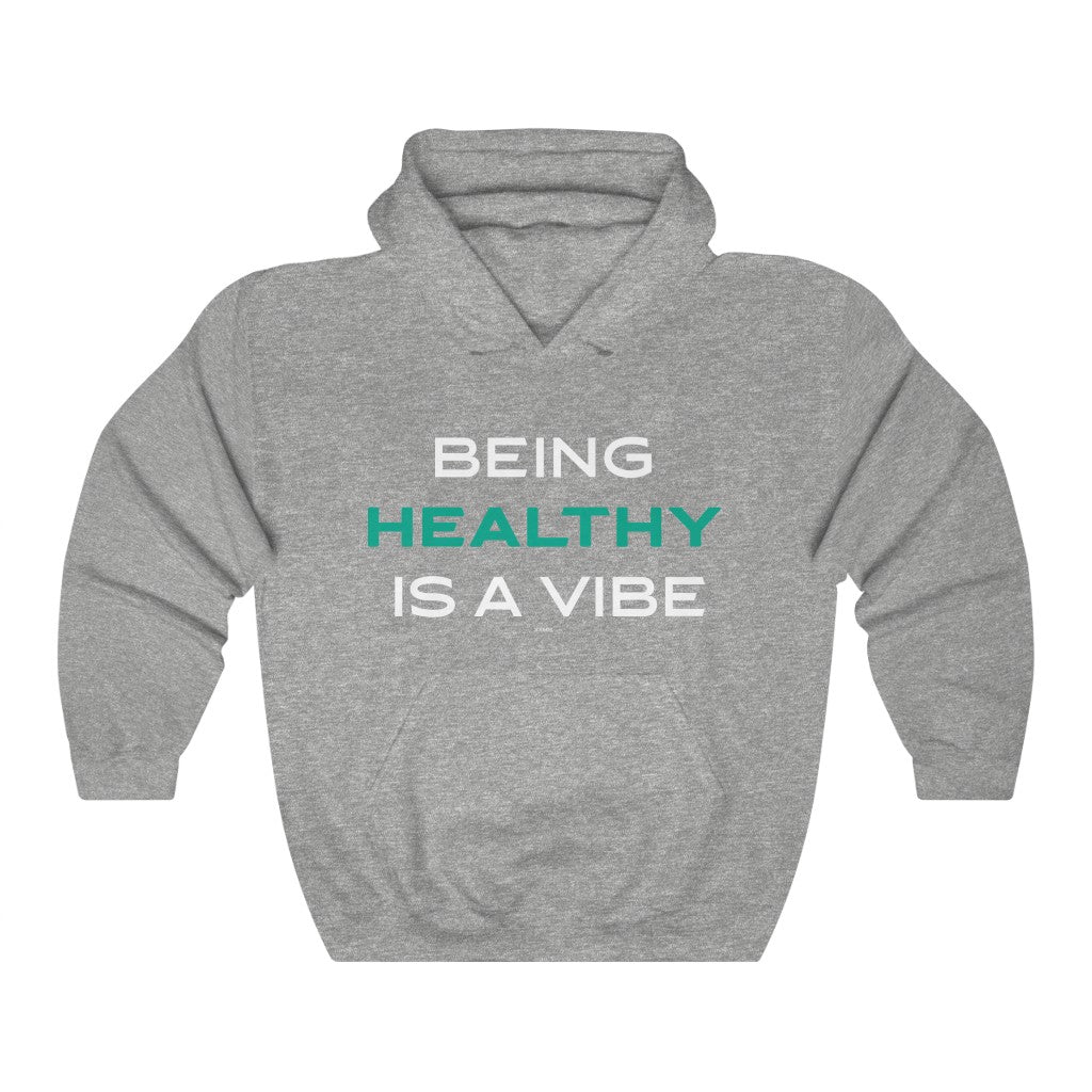 BEING HEALTHY IS A VIBE Unisex Heavy Blend™ Hooded Sweatshirt - healthyvibezshop