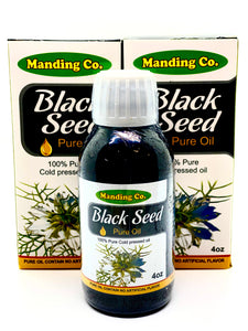 4oz Organic Cold Pressed BLACK SEED Oil - Vegan - Gluten Free - healthyvibezshop