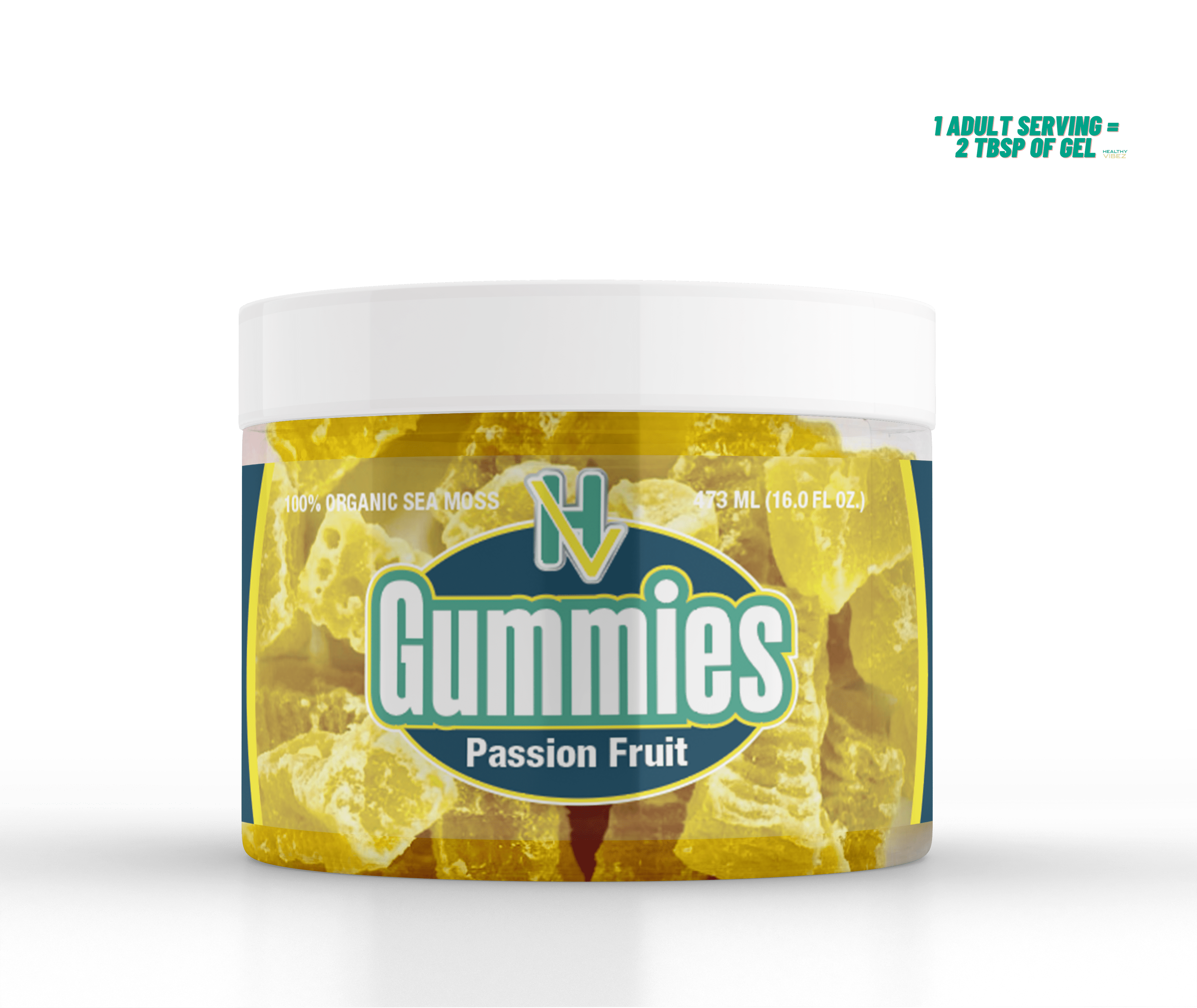 Gummy Vibe - Organic Sea Moss Gummies - Vegan Sea Moss Supplement - 60 Pcs Dietary Supplement - Superfood Seamoss Gummy - healthyvibezshop