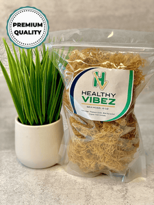8 oz - Raw Organic Sea Moss - healthyvibezshop